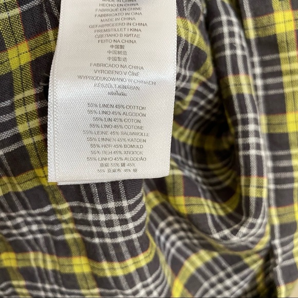 Michael Kors men’s Linen blend long sleeve shirt - Picture 5 of 7